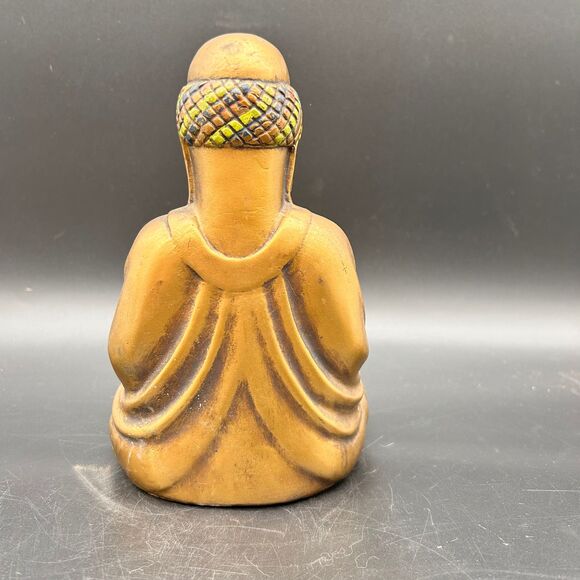 Buddha Bronze Coated Metal Sitting Meditating Statue (C) - Picture 2 of 7